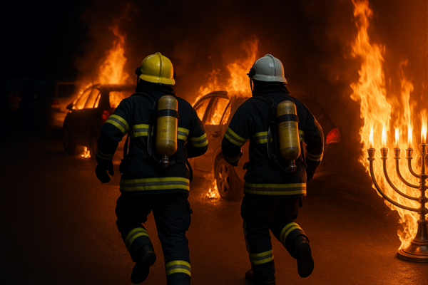 שריפה מחנוכיה